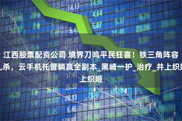 江西股票配资公司 境界刀鸣平民狂喜！铁三角阵容乱杀，云手机托管躺赢全副本_黑崎一护_治疗_井上织姬